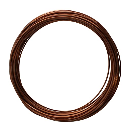 The Beadsmith Square Craft Wire - Medium Temper Beading Wire, Antique Copper Color, 21 Gauge, 7 Yards - color: Antique Copper, size: 21 Gauge, 7 Yard Coil