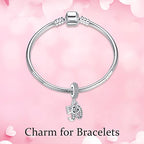 S925 Bead Dangle Charms for Bracelets Necklaces, Compatible with Pandora - style: Number 50 Charm Dangle