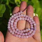 6mm Natural Stone Beads 65pcs Pink Chalcedony Polished Round Smooth Crystal Loose Gemstone Beads for Jewelry Making DIY Bracelet Necklace Earring Crafts Supplies - color: Pink Chalcedony 1 strand-65pcs