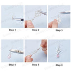 SUNNYCLUE 1 Box DIY 10 Pairs Red Beads Chandelier Dangle Earring Making Kit Flat Round Celtic Knot Flower Tree Snowflake Heart Component Links Teardrop Electroplate Glass Beads for Jewelry Beginners - color: Chandelier Bohemian Style G