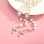 Jiali Q 20 Piece Set Rhinestone Cross Connectors and Pendants for Jewelry Making (Silver) - color: SILVER