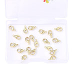 BEADIA 14K Gold Plated Lobster Clasps Non Tarnish 10mm 20pcs for Jewelry Making Findings - color: Lobster Clasps 14K Gold, size: 10mm