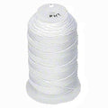Simply Silk Beading Thread Cord Size FF White 0.015 Inch 0.38mm Spool 115 Yards for Stringing Weaving Knotting