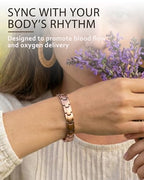 Jecanori Pure Copper Bracelet for Women,Copper Magnetic Bracelet With 3500 Gauss Magnets, Adjustable Jewelry Gift with Sizing Tool - color: Copper-Classic