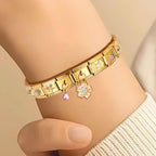 Italian Charms Bracelet Sets with 1Pcs Starter Brascelet 9Pcs Charms 9mm Italian Modular Charm Bracelet DIY Module Jewelry Gifts - color: A-Starter Bracelet Set-20Pcs Gold 2