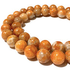 ABCGEMS Madagascan Marigold Sunstone Beads AKA Aventurine Feldspar (Reminiscent of the Glowing Sunset) Smooth Round 10mm - color: Marigold Sunstone (From Madagascar)
