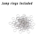 stino 140 Pcs Metal Spacer Bail Beads, Silver Tone Charm Hanger Clasps with Loops for Bracelet, Jewelry Making Findings(Silver) - color: Silver