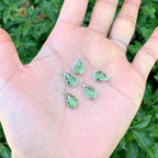 Adabele Grade A Birthstone Pendant Drop 11mm 14mm 16mm Sterling Silver Plated For Personalized Earrings Bracelet Necklace Anklet Pendant Keychain Craft Jewelry Making - color: August (peridot green), size: 14mm Long - 10pcs