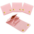 3pcs Small Jewelry Bags Butto Pouches Organizer Cases Gift Bags for Jewelry, 3"x3", (pink) - color: pink 1