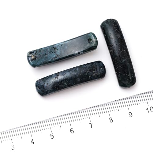 5PCS Natural Indian Agate Stone Rectangle Curved Beads Gemstone Pendants Connectors for DIY Bracelet Neclace Jewelry Making - color: Indian Agate