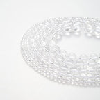 100Pcs Natural Stone Beads 6mm Crystal Quartz Round Gemstone Loose Beads with Elastic Bracelet String for Bracelets, Necklace, Jewelry Making - color: Clear Crystal Quartz, size: 6mm