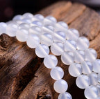 90pcs Adabele AAA Natural White Agate Healing Gemstone 4mm (0.16 inch) Small Round Beads Gem Stone Spacer for Craft Jewelry Making GC1-4 - color: White Agate, size: 4mm (90pcs/1 Strand)