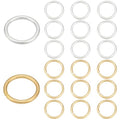 PH PandaHall 20Pcs 925 Sterling Silver Open Jump Rings, 8mm Jewelry Connector Ring 19 Gauge O Rings Junction Ring Connectors for Earring Necklace Bracelet Jewelry Keychain Making, Silver/Golden