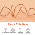 uxcell Soft Copper Wire (20 Gauge, 65.6 FT), 99.9% Pure Bare Copper Wire 0.8mm Solid Craft Wire for DIY Crafting Gardening Decoration (20Meter) - size: 20 Gauge x 65.6 FT