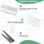 M METERXITY 2Roll 0.3mm Jewelry Wire, 28 Gauge 328FT Craft Wire Copper Beading Wire for Jewelry Making/Planting/Weaving/DIY Crafting, Soft Metal Wires [100M, Silver] - color: Silver, size: 28 Gauge 328FT
