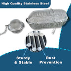3 Pack Ultrasonic Cleaner Basket, Ultrasonic Jewelry Cleaner Stainless Steel Basket for Ultrasonic Jewelry Cleaner, Parts, Jewelry Steamer, Placed Ultrasonic Cleaning - size: 4.2 Inch