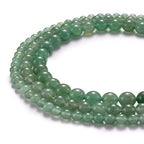 BEADIA Natural Green Aventurine Jade Stone Round Loose Semi Gemstone Beads for Jewelry Making 8MM 44PCS - color: Green Aventurine Jade, size: 8mm