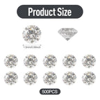 FASHEWELRY 500Pcs 1.5mm Cubic Zirconia Cabochons Tiny Rhinestone Clear Pointed Back Faceted Crystal Diamante Gems for Nail Art Craft Replacing Jewelry Grade AAA - color: Clear, size: 1.5mm