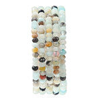 BEADIA Natural Amazonite Beads 4x2mm 120pcs Faceted Rondelle Loose Semi Gemstone Beads for Jewelry Making Design - color: Amazonite