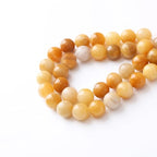 Topaz Stone Beads for Jewelry Making Gemstone Round Crystal Energy Jade DIY Bracelet Necklace Jewelry Making 1 Strand 15.5inch 4MM - color: topaz, size: 4MM