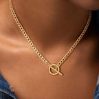Carffordo Gold Plated Necklaces for Women - Dainty Layered 14K Gold Plated Stack Paperclip Rope Cuban Toggle Link Chain Choker Necklace Set Chunky Trendy Jewelry Gift - style: Cuban-Necklace