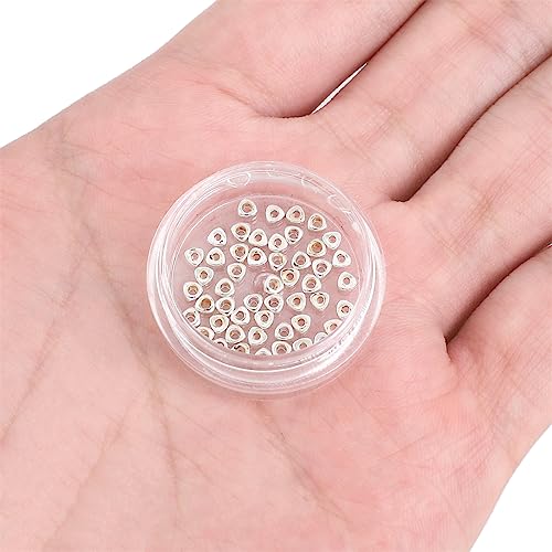 BEADIA Silver Plated Triangle Spacer Beads 2.5x1.5mm 50pcs for Jewelry Making Findings Non Tarnish - color: Silver, size: 2.5x1.5mm Triangle