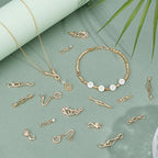 PH PandaHall 18K Gold Plated Brass Hook Clasps S Hook Ring Toggle Clasps 18pcs 9 Styles Toggle Jewelry Clasp End Clasp Connectors Jewelry Closure for Bracelets Necklaces Christmas DIY Crafts Gifts
