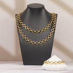 YOUBEIYEE 6.5 Feet Gold Plated Rhombic Link Chains Roll Strong Stainless Steel Chain for Jewelry Making - color: Rhombic Gold