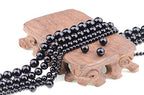 Bymitel 90 pcs Natural Genuine Real Round Loose Stone Beads Gemstone Spacers for Charm DIY Jewelry Making 15.5" per Strand 4mm (Black Onyx, 4mm) - color: Black Onyx, size: 4mm