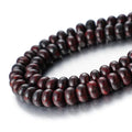 5x8mm Natural Beads Rondelle Spacer Loose Beads for Jewelry Making DIY Crafts Design Handcraft Making 1 Strand 15.5"(Blood Stone) - color: Blood Stone