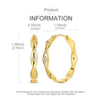 LAZA 925 Sterling Silver Hoop Earrings for Women, Sterling Silver Butterfly Hoops Colorful Flowers Hoop Huggie Earrings Hypoallergenic Jewelry Gifts for Women - color: Golden Waterdrop Earring