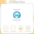 uxcell 2000 Pcs Glass Seed Beads Bulk, 1.5mm Mini Glass Bugle Beads for DIY Earrings, Necklaces, Bracelets, Jewelry Making, Light Sky Blue - color: Light Sky Blue, size: 1.5mm
