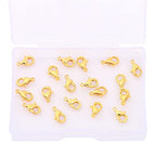 BEADIA 18K Gold Plated Lobster Clasps Non Tarnish 10mm 20pcs for Jewelry Making Findings - color: Lobster Clasps Gold, size: 10mm