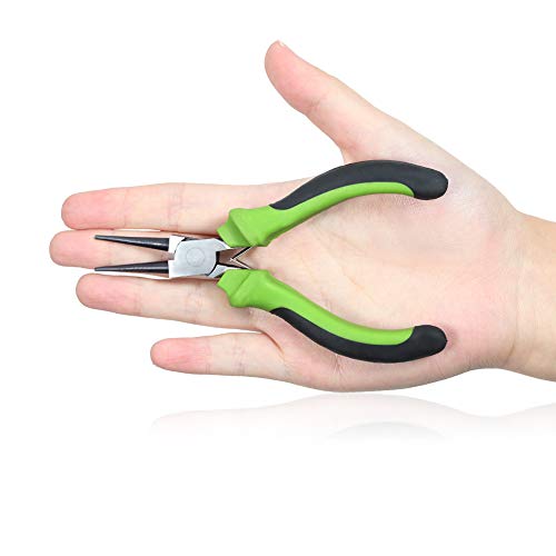 SPEEDWOX Mini Round Nose Pliers for Jewelry Making 5 Inches Wire Looping Pliers for Bending Shaping Wires Professional Beading Hobby Work Craft DIY - style: Round Nose Pliers