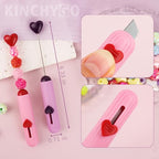 10 Pack Beadable Letter Openers Blanks Heart Metal Beaded Envelope Opener for Slitter Mail 10 Colors - color: 10 Colors