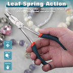 SPEEDWOX Bent Nose Pliers Long Reach 6 Inch 45 Degree Curved Mini Slim Chain Nose Smooth Tapered Jaws Precision Fine Pliers for Confined Areas High Leverage Reduce Efforts Jewelry Making Crafts - style: Bent Nose Pliers