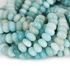 ICAI Beads 5x8mm Natural Stone Beads Rondelle Spacer Loose Beads for Jewelry Making DIY Crafts Design 1 Strand 15" APPR (Amazonite, 5x8) - color: Amazonite, size: 5x8