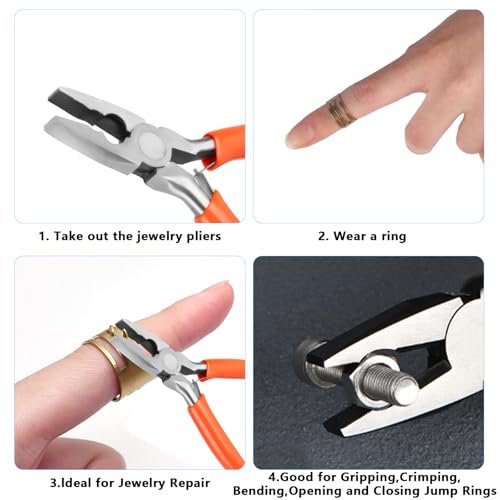 Cutting pliers,Wire Jewelry Making Tools,jewelry making industrial and mechanical maintenance and household appliance fixes. - color: Orange-cutting Pliers