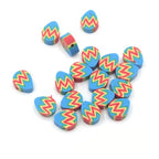100 Pcs Easter Egg Polymer Clay Beads Mixed Heishi Spacer Beads Supplies for DIY Bracelet Earring Necklace Jewelry Making - color: Egg