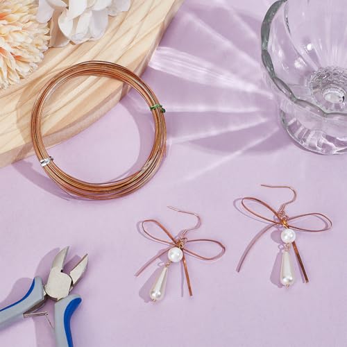 BENECREAT 19.7FT 26 Gauge Flat Copper Wire, 1.5mm Wide Flat Craft Wire Tarnish Resistant Jewelry Wire for DIY Jewelry Craft Making - size: 1.5mm