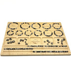 Petoysoso Bead Boards for Jewelry Making, Thicken Bamboo Beading Board for Jewelry Bracelet Making, Bracelet Bead Board, Bracelet Bead Board for Bracelet, Jewelry Making Supplies 15.3x 11.2x0.5 Inches - size: Bracelet-l