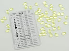 Czech 50-Piece Glass Beads, 6x9mm, Teardrop Transparent Yellow Uranium Glass (Glows Under UV) - color: Yellow Uranium