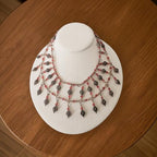 Oirlv Necklace Holder Bust Velvet Jewelry Display Necklace Display for Vendors Display Pendant Display Stand White - color: White Linen