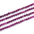 Adabele 15 Inch Natural Red Ruby Healing Gemstone 3mm (0.12 Inch) Tiny Small Faceted Round Loose Beads Stone Spacer (105-115pcs) for Craft Jewelry Making GK3-18 - color: Red Ruby, size: 3mm (0.12") - 15 inch/1 strand