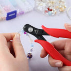 Jewelry Wire Cutters with 3 Cutting Edges Jewelry Parrot Beak Wire Cutter Memory Wire Cutting Pliers Memory Wire Shears Bracelet Pliers Jewelry Making Supplies for Crafting Beading DIY - style: 3 Cutting Edges