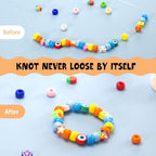 Jewelry Glue for Elastic String, Clear Craft Glue Elastic String Kont Fixing Drip, Bracelet Glues Bracelet Supplies for Rhinestones Crafts, Clay Beads, Fabric, Jewelry Making Kit - color: 2PC Jewelry Glue