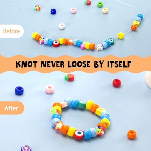 3 Pcs Bracelet String Elastic String Kont Fixing Drip, Jewelry Glue for Elastic String, Keep Stretch String Braclet for Clay Beads Bracelets, Jewelry Making Supplies, Jewelry Making Kit - color: 3PC Jewelry Glue