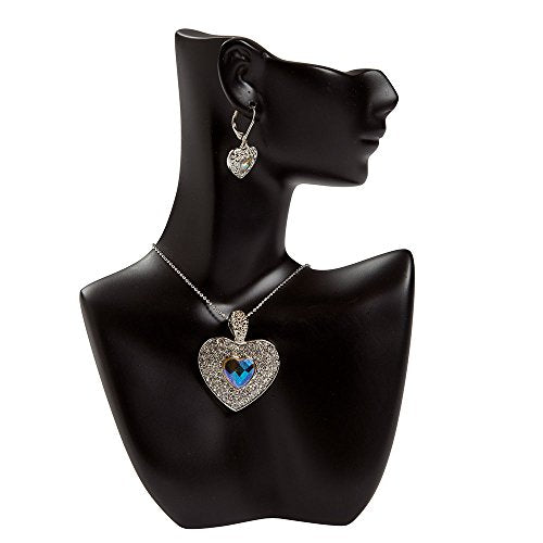 SSWBasics Small Side Profile Black Earring/Necklace Display - Case of 3