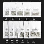beadsland Flat Back Crystal Rhinestones Round Gems for Nail Art and Craft Glue Fix, CrystalAB (3.9-4.0mm) SS16/1440pcs - color: Crystal AB, size: SS16/1440pcs
