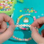 Original Squishmallows Wendy The Frog Bracelet Kit, Makes 3 Accessories, Fun Beads and Charms, Bonus Keychain, Friendship Jewelry Making Set, Gifts for Girls, Craft Kits, Arts and Crafts for Kids - style: Wendy the Frog